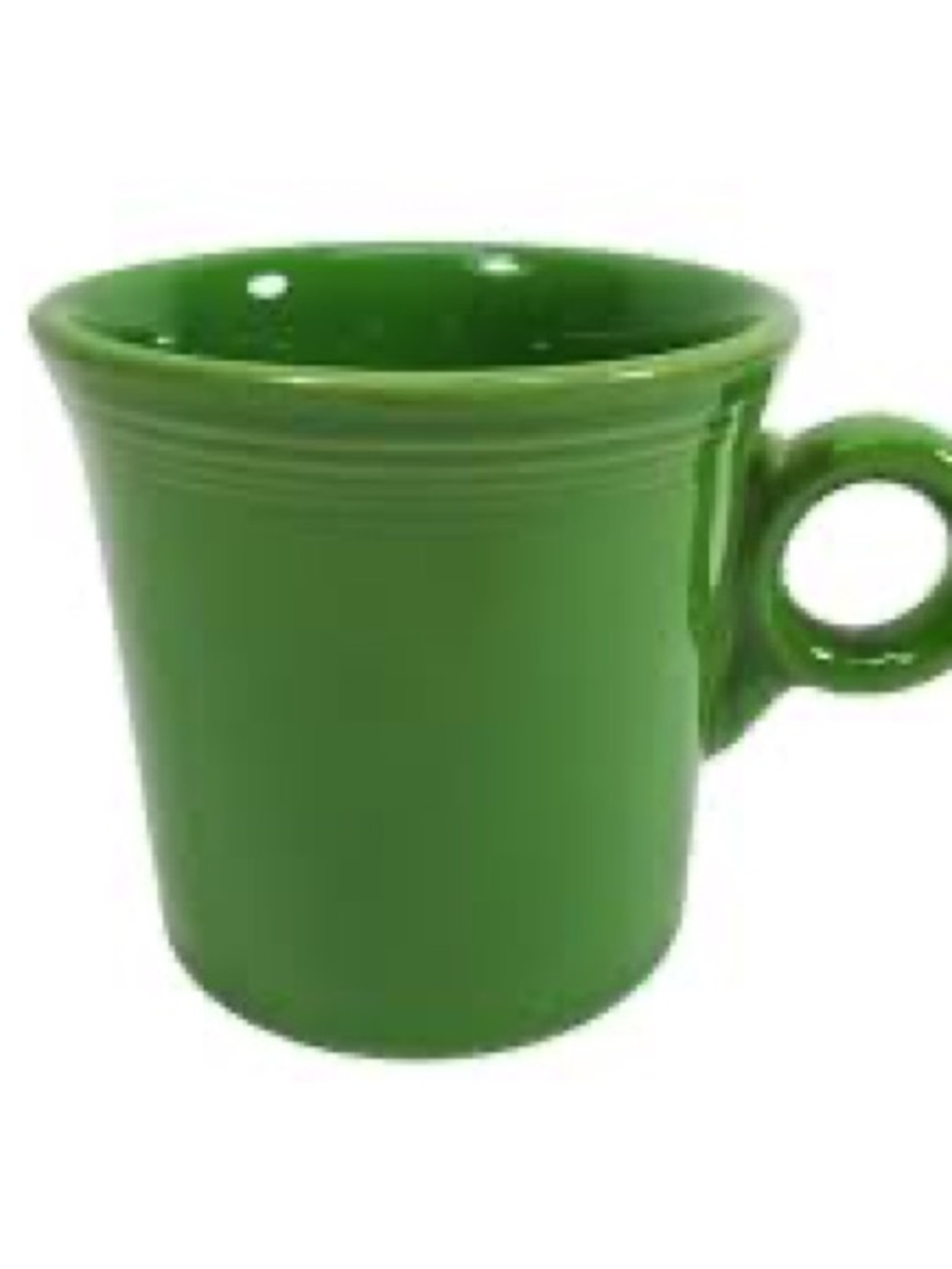 Fiestaware Vintage Bright Green Ceramic Mug with Ring Handle